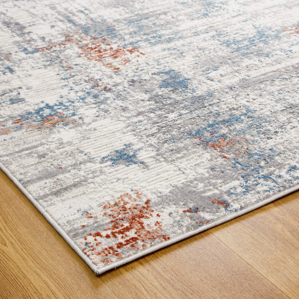 Expressions EX02 Grey Multi Abstract Rug – view 5