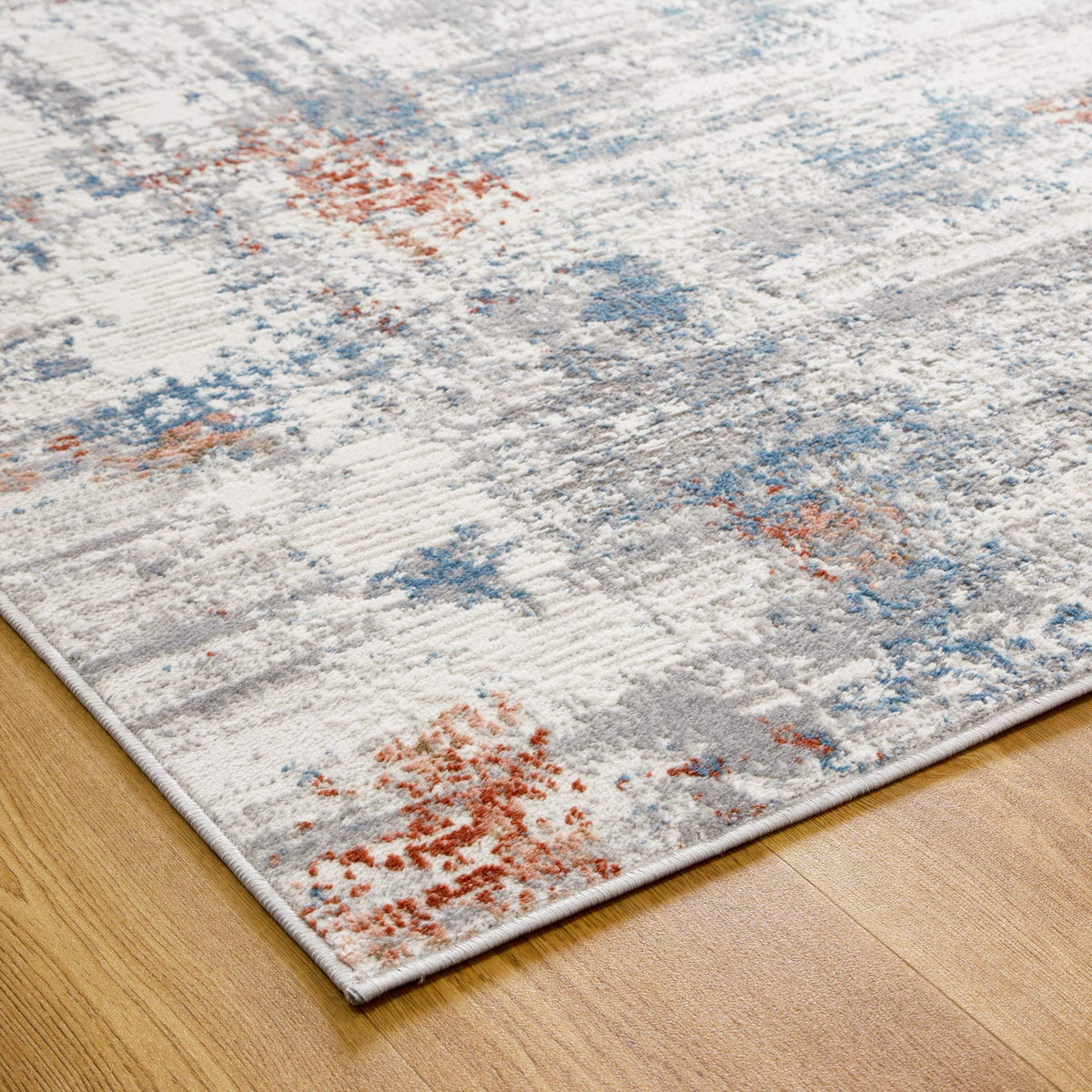Expressions EX02 Grey Multi Abstract Rug – view 5