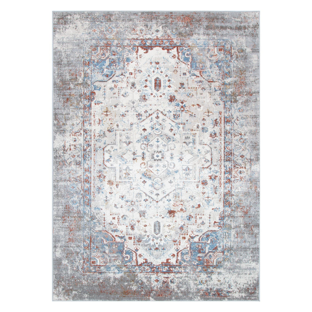 Expressions EX03 Grey Multi Medallion Rug – view 2