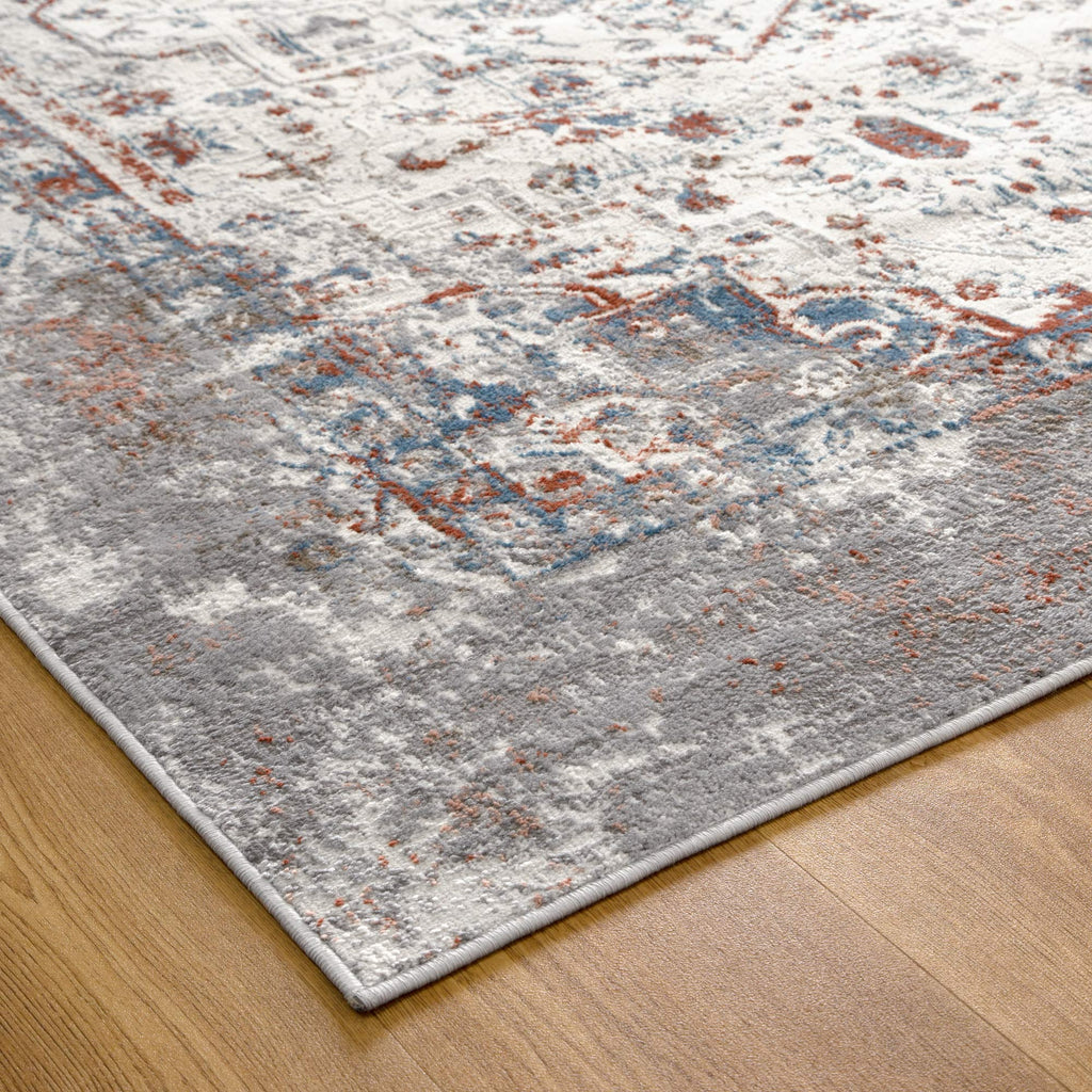 Expressions EX03 Grey Multi Medallion Rug – view 3