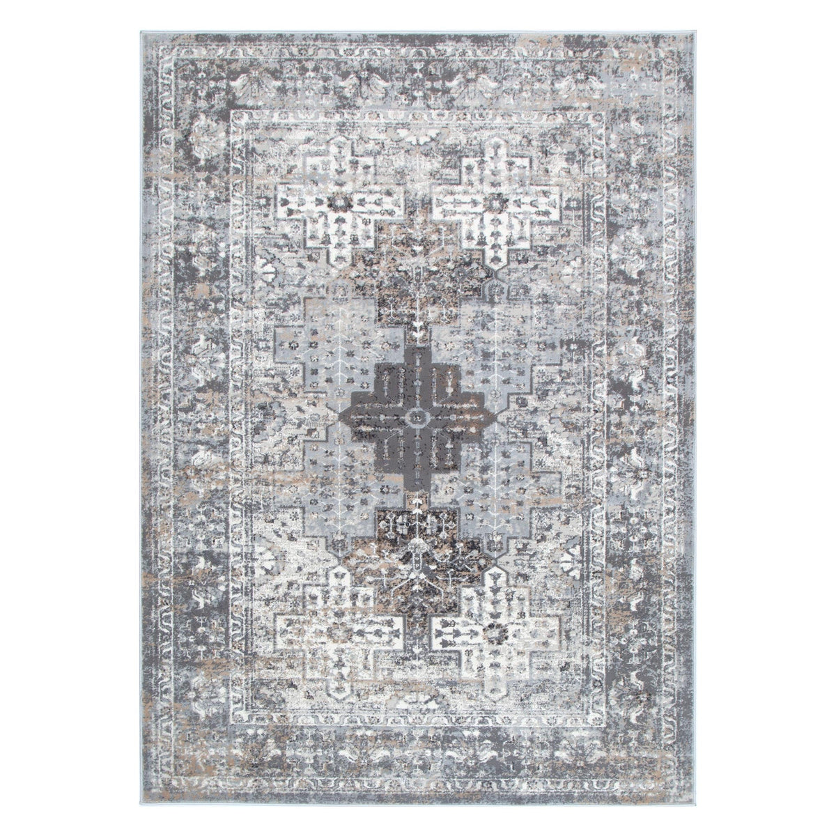 Expressions EX04 Grey Oriental Rug – view 2