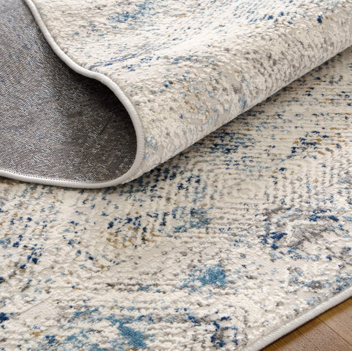 Expressions EX06 Navy Blue Ikat Rug – view 4