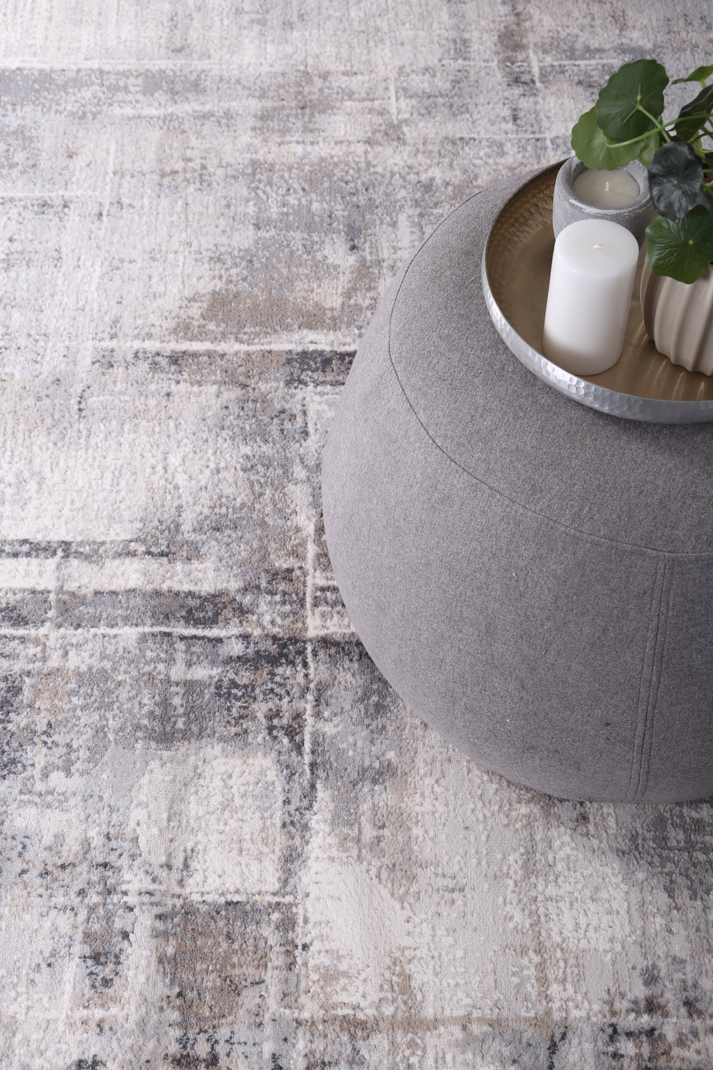Expressions EX07 beige and grey modern rug – view 8