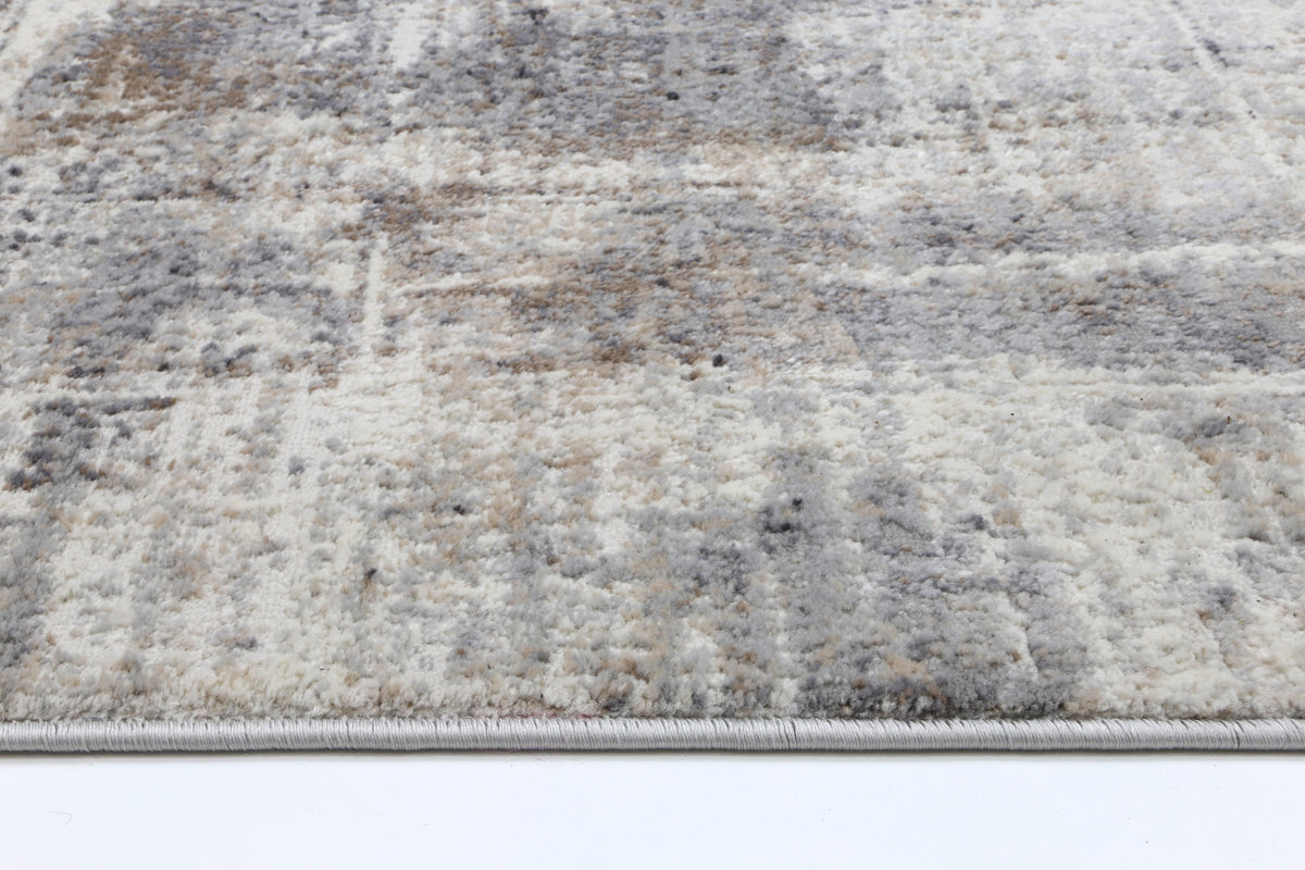 Expressions EX07 beige and grey modern rug – view 7