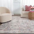 Expressions EX10 Multi Grey Contemporary Rug styled with furniture