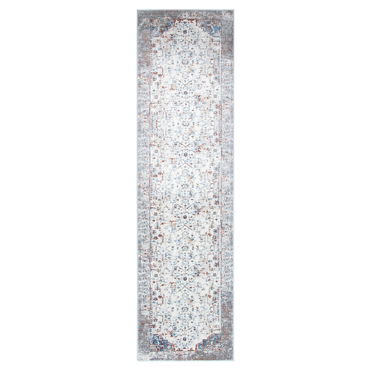 Expressions EX03 Grey Multi Medallion Rug – view 6