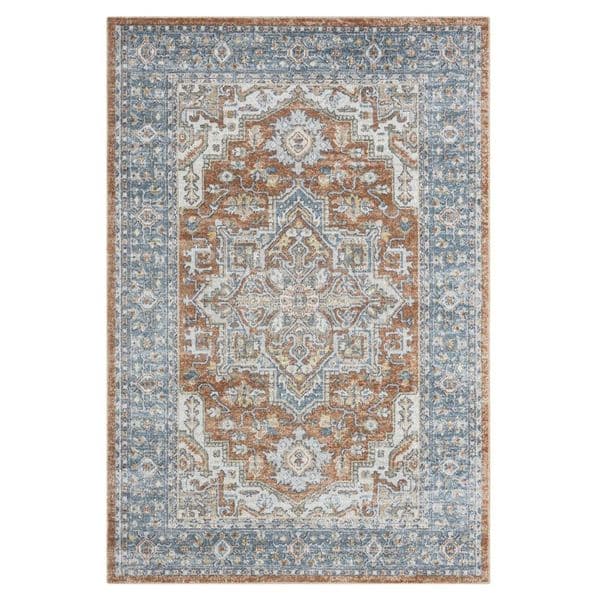 Easy Washable Rugs 366 Indigo