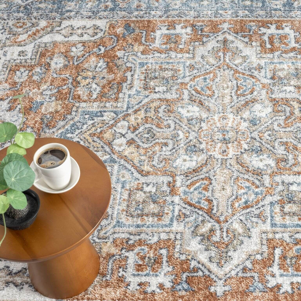 Easy Washable Rugs 366 Indigo