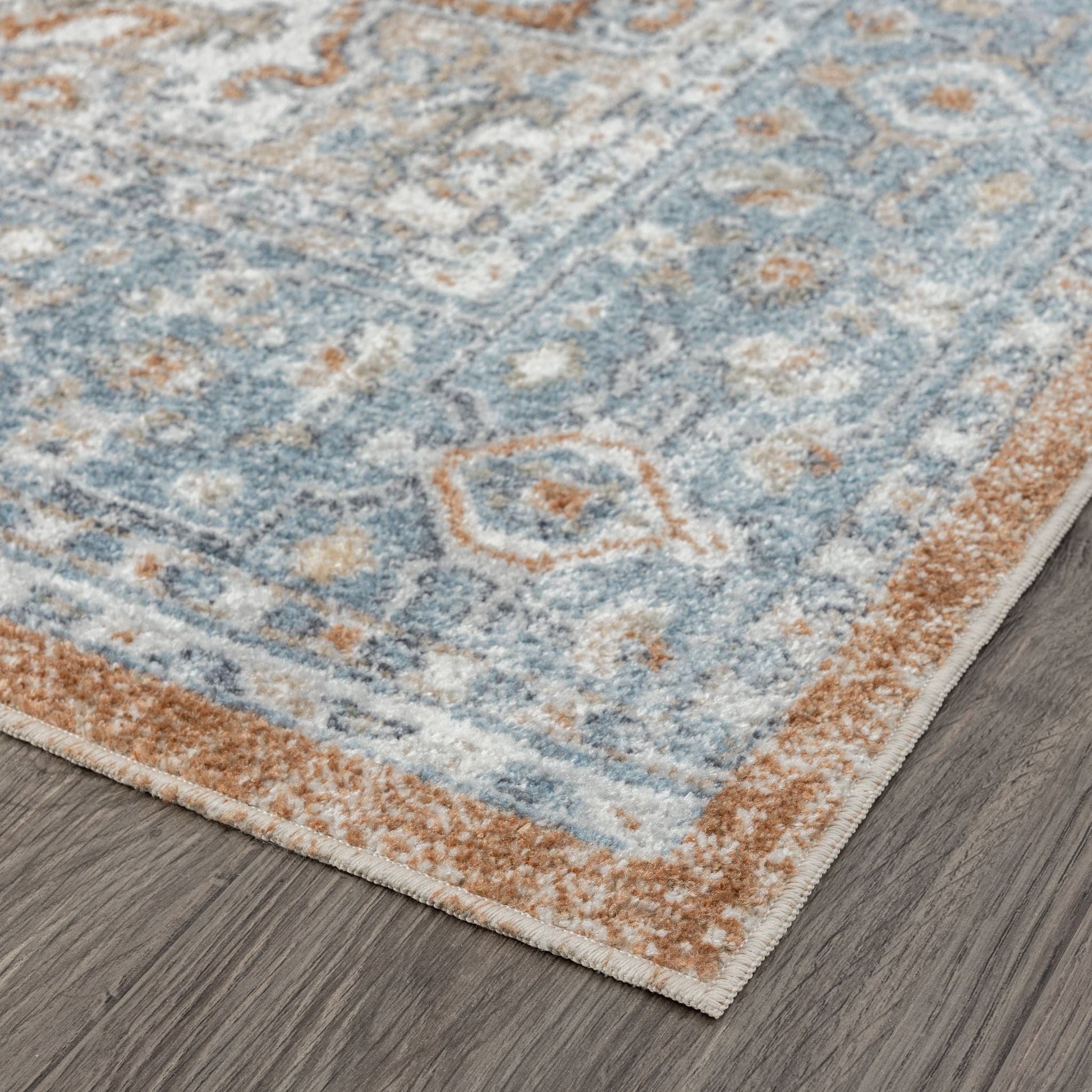 Easy Washable Rugs 366 Indigo