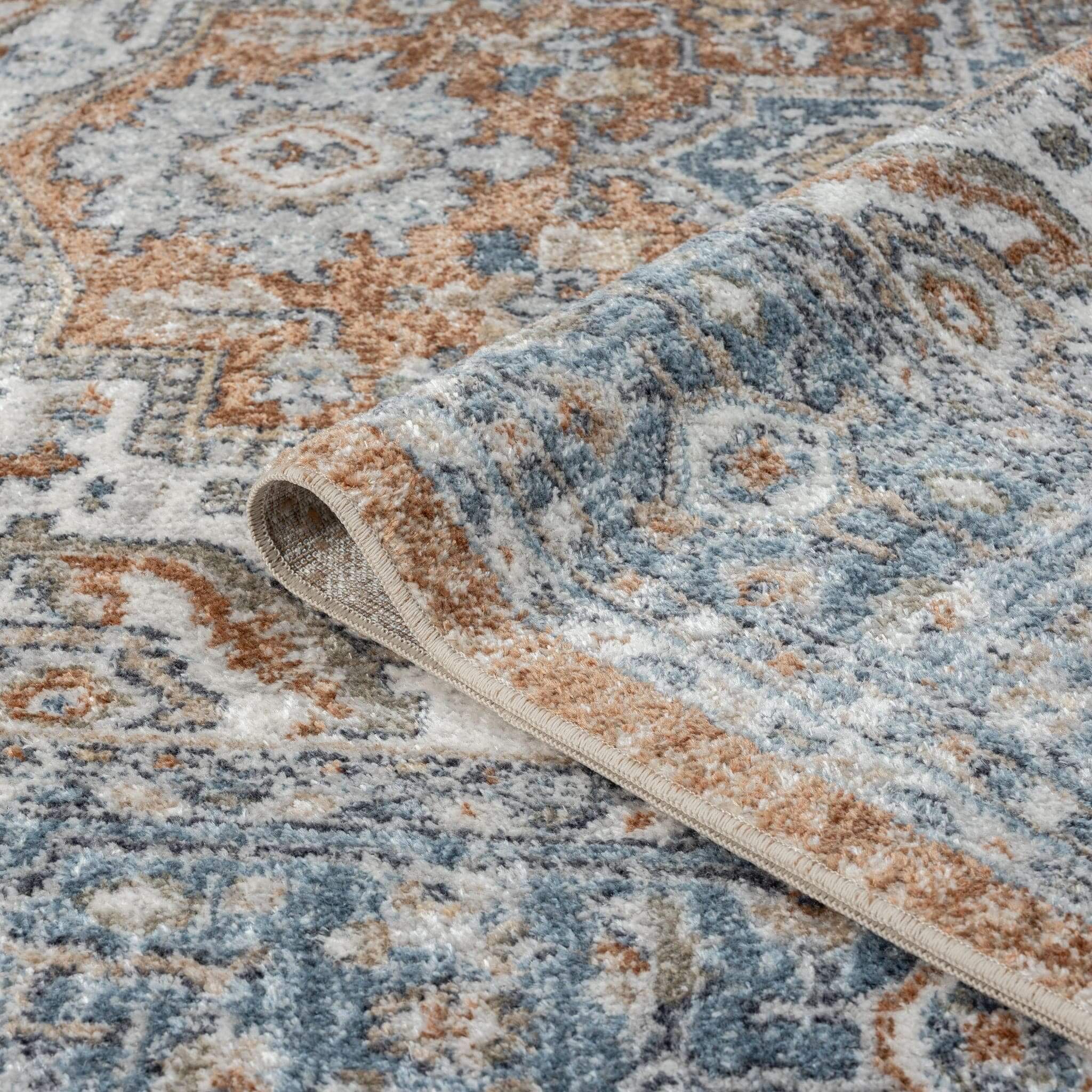 Easy Washable Rugs 366 Indigo