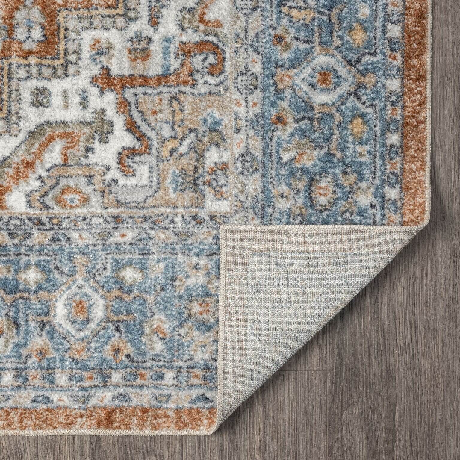 Easy Washable Rugs 366 Indigo