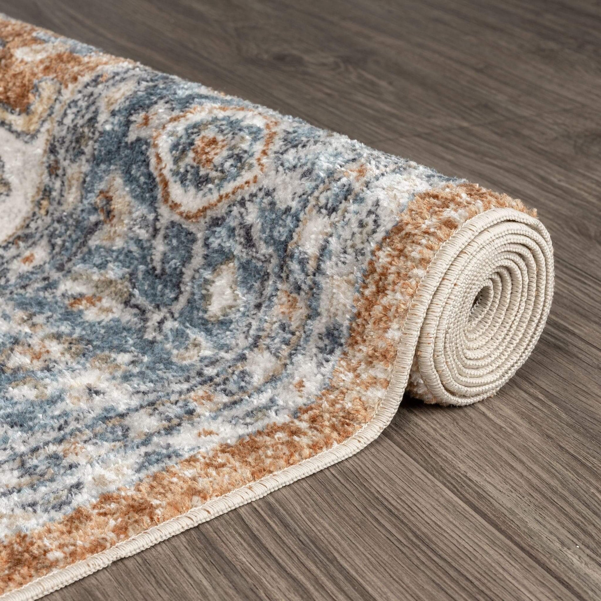 Easy Washable Rugs 366 Indigo