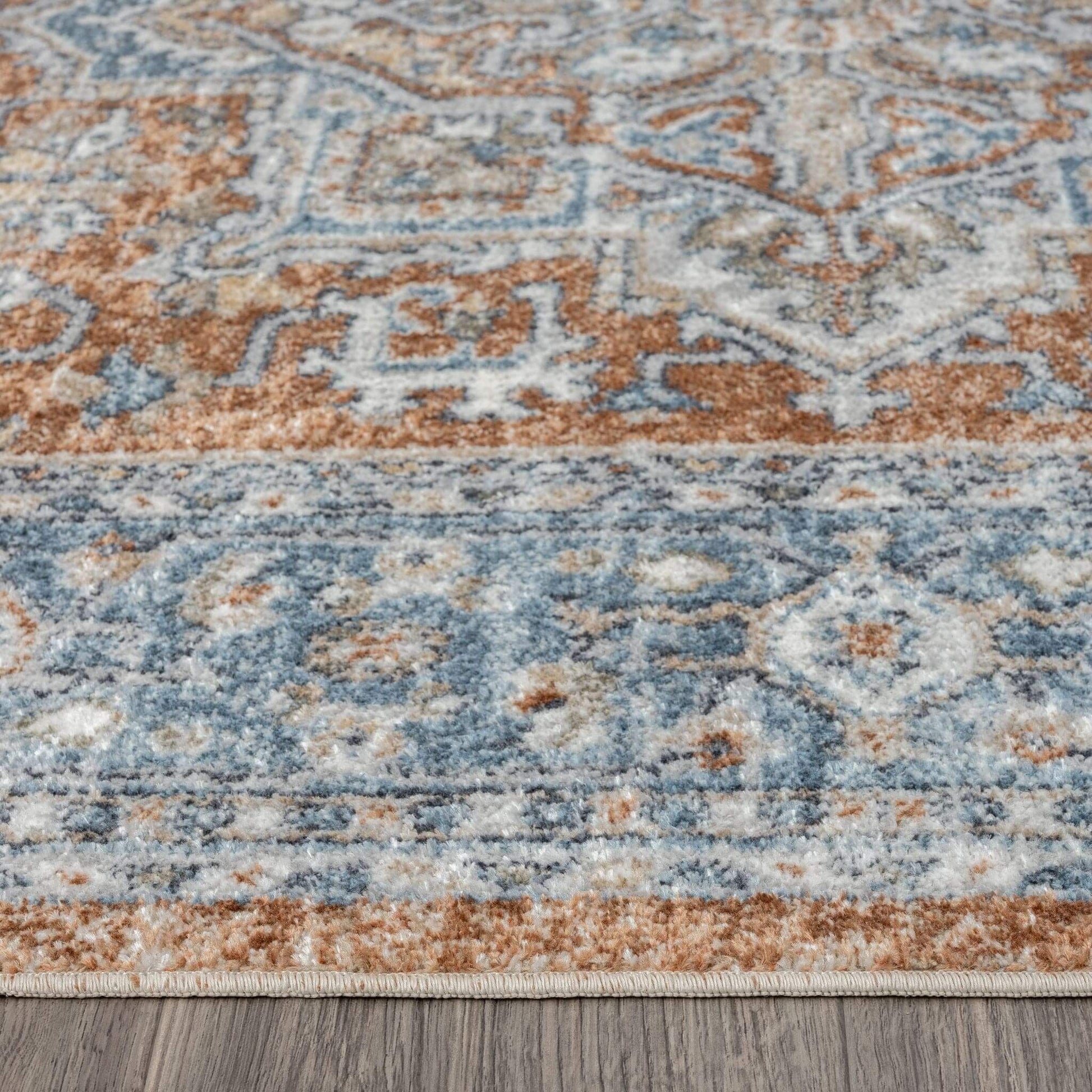 Easy Washable Rugs 366 Indigo