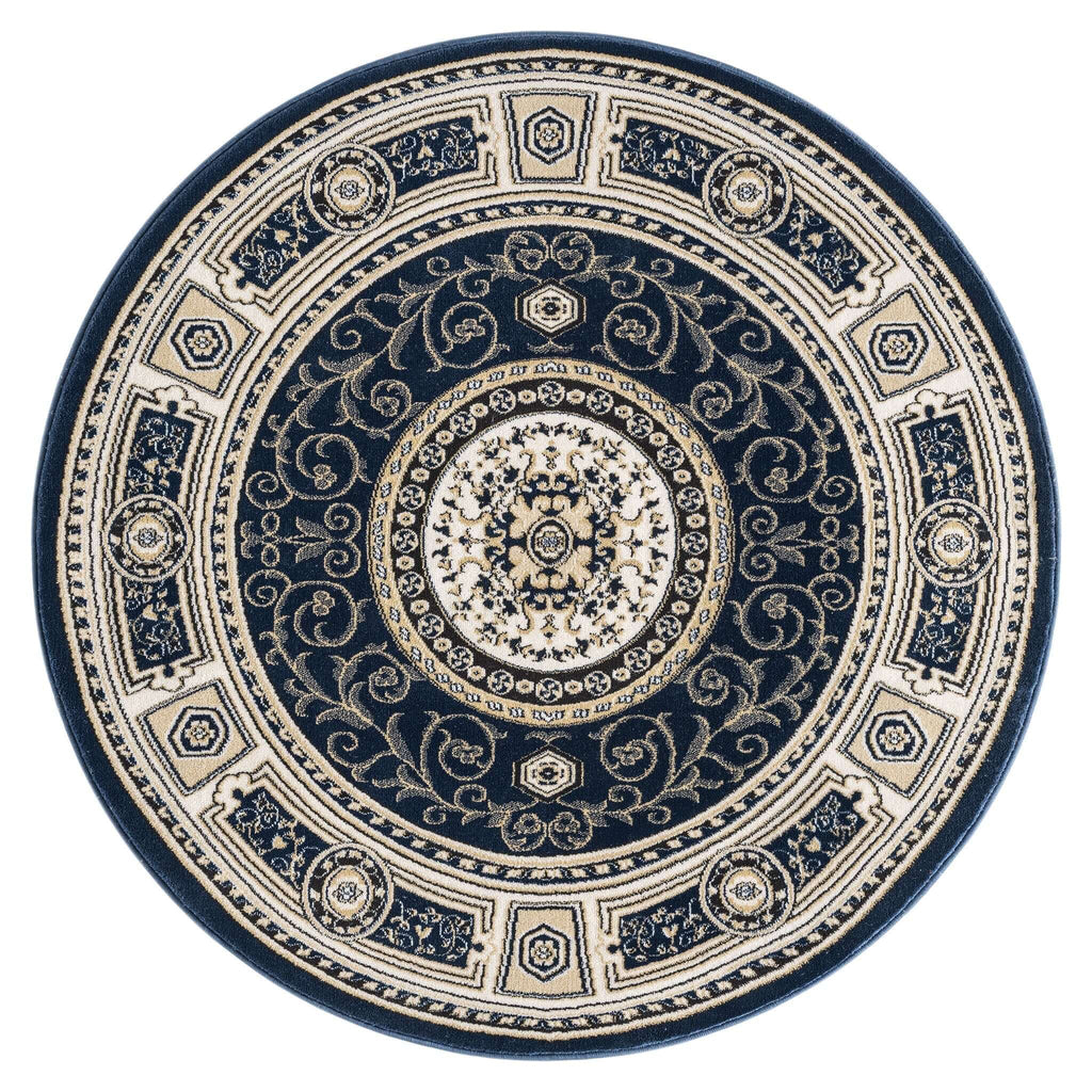 Estate 511 Navy Round Rug