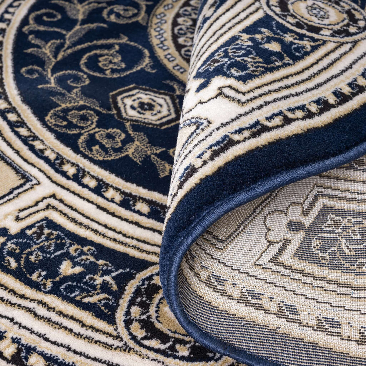 Estate 511 Navy Round Rug