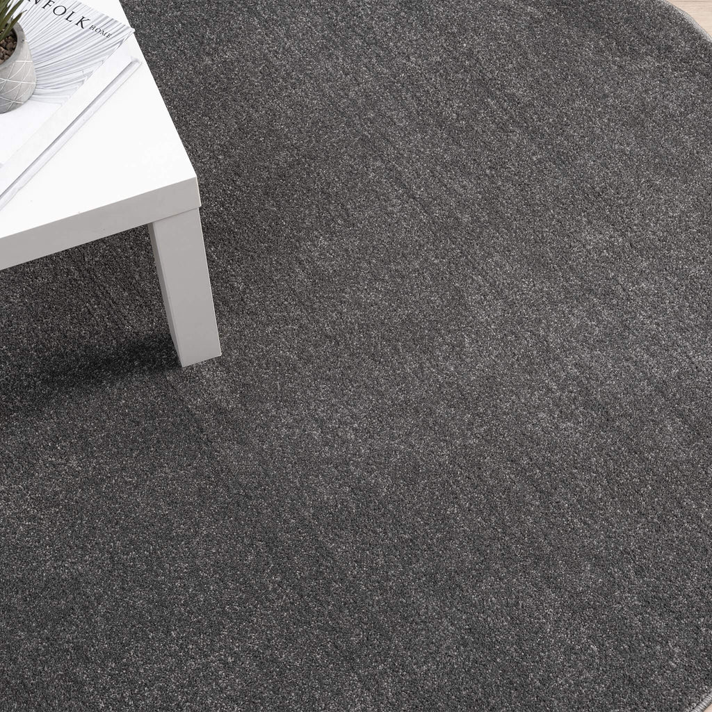 Europa 1000 Dk Grey Round Rug