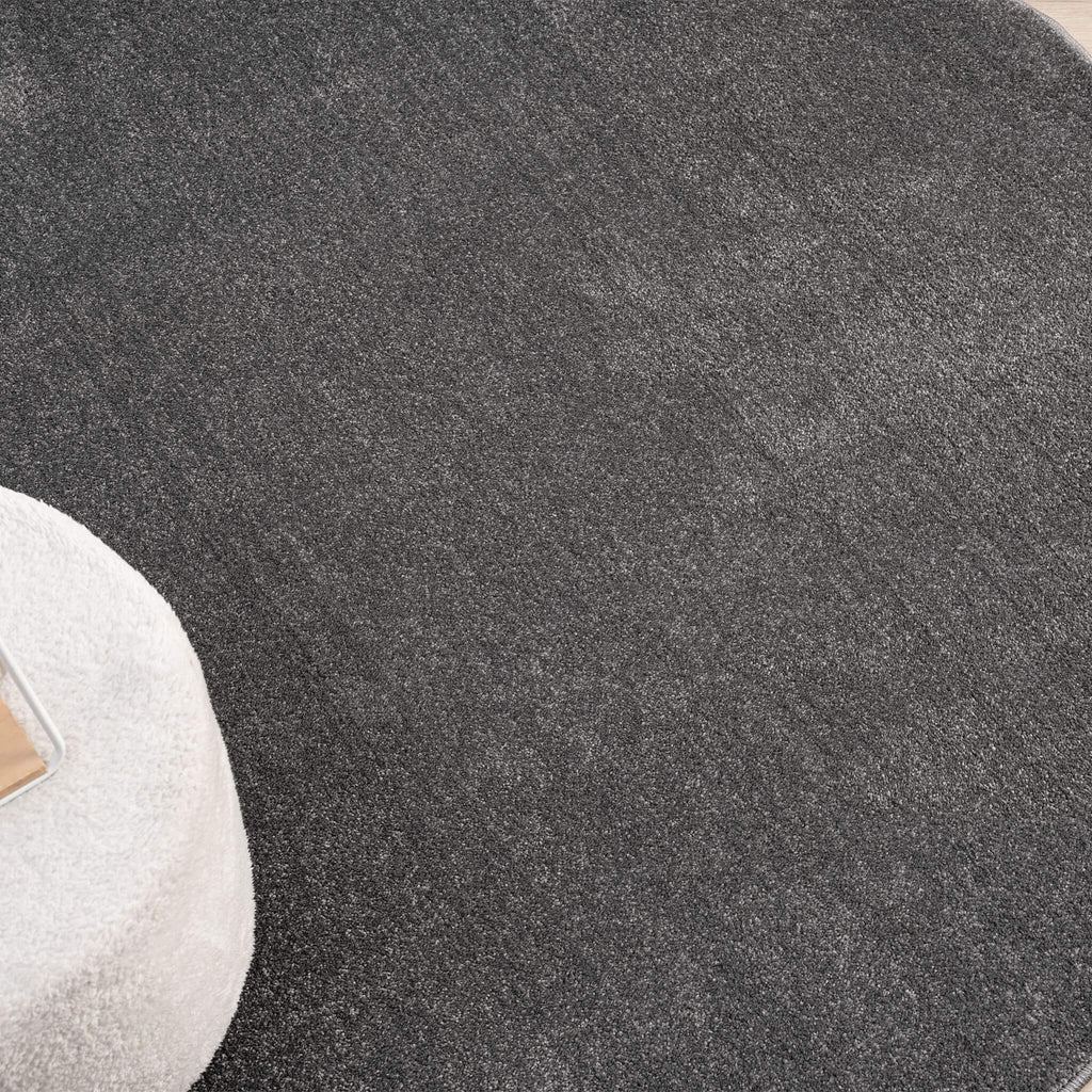 Europa 1000 Dk Grey Round Rug