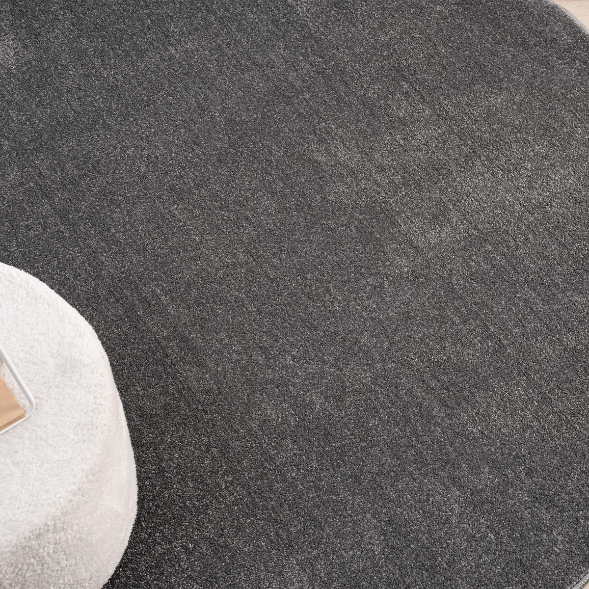Europa 1000 Dk Grey Round Rug