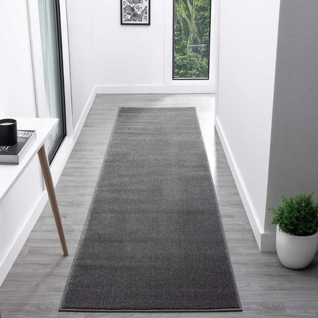 Europa 1000 Dk. Grey Hallway Runner lifestyle view