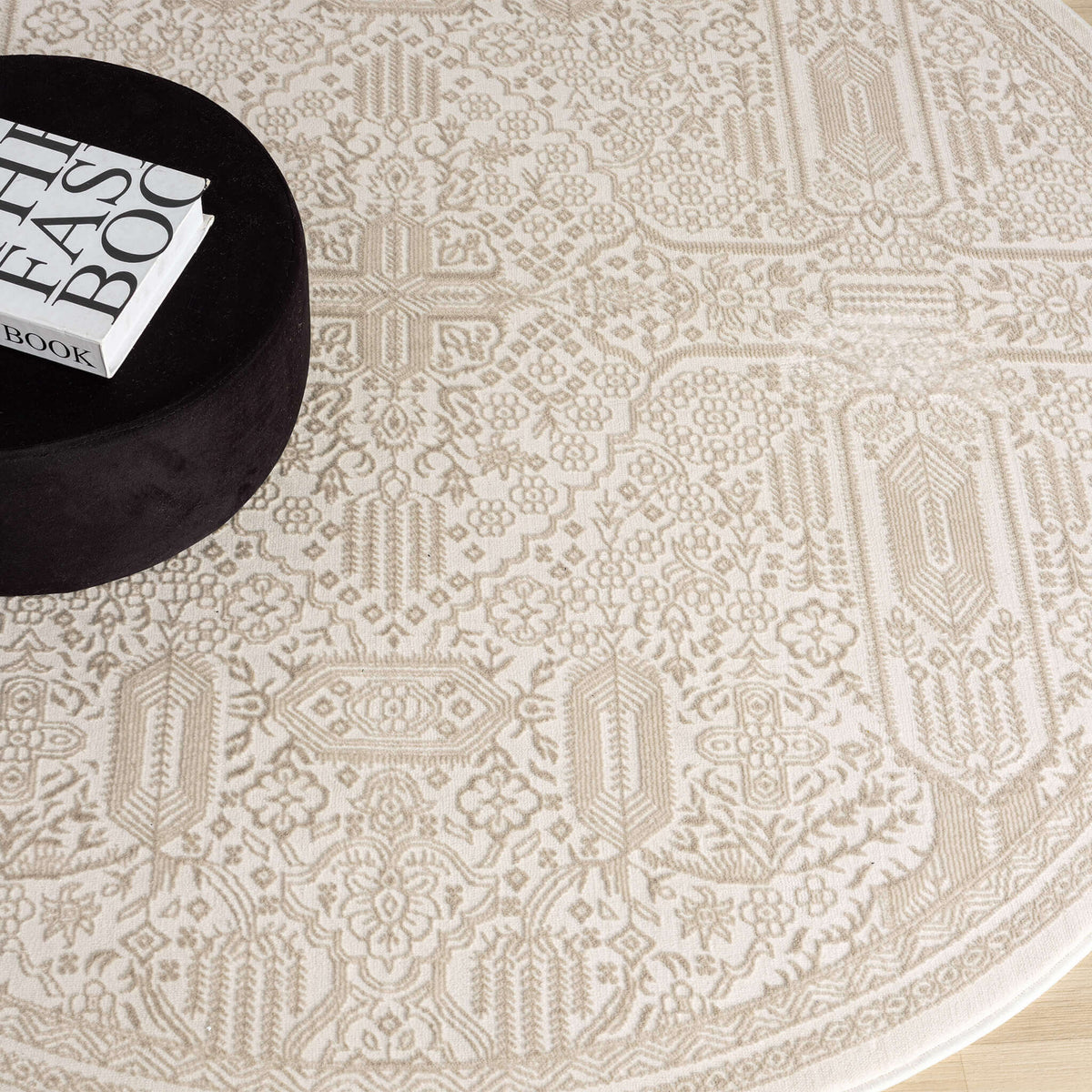 Fable 472 Sand Round Rug
