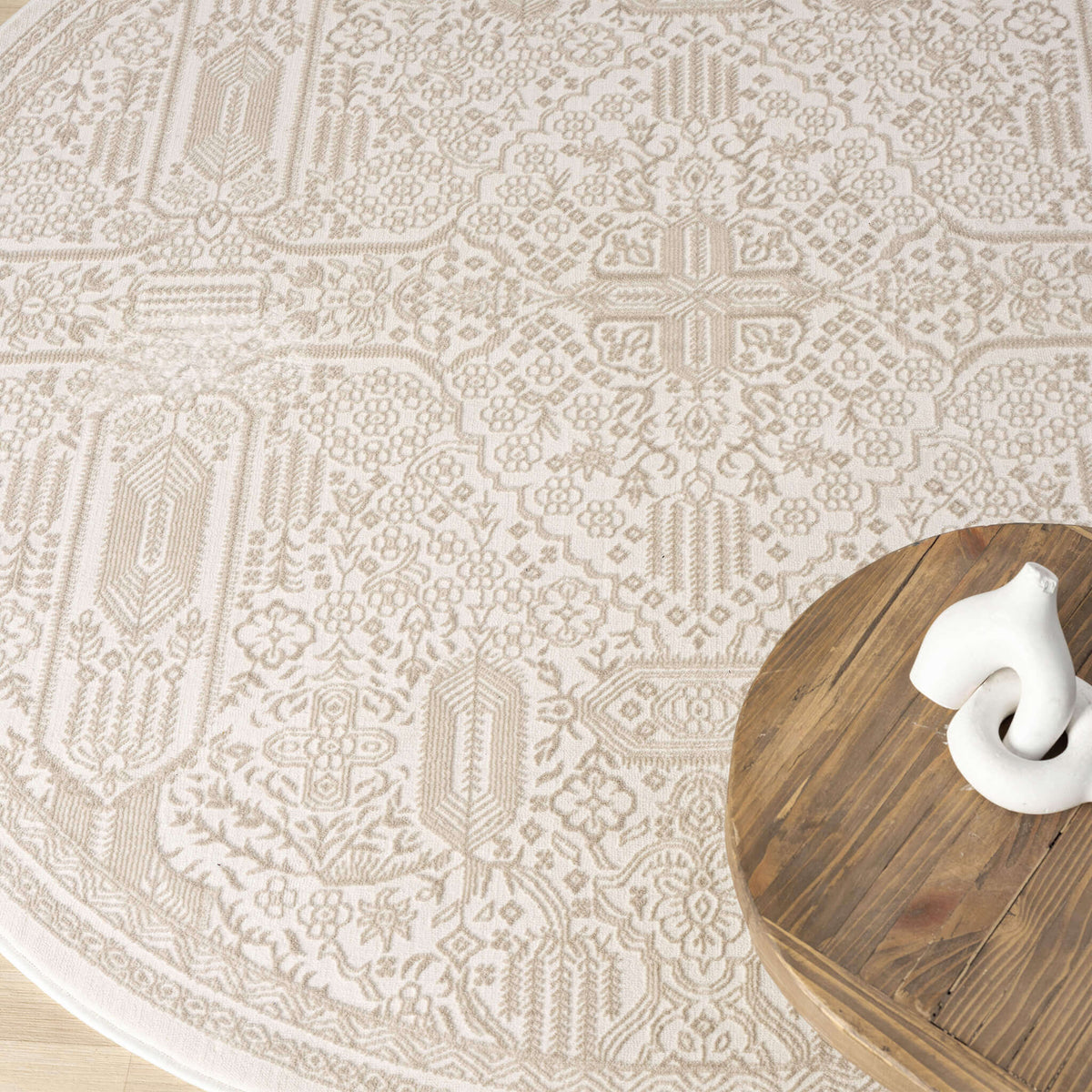 Fable 472 Sand Round Rug