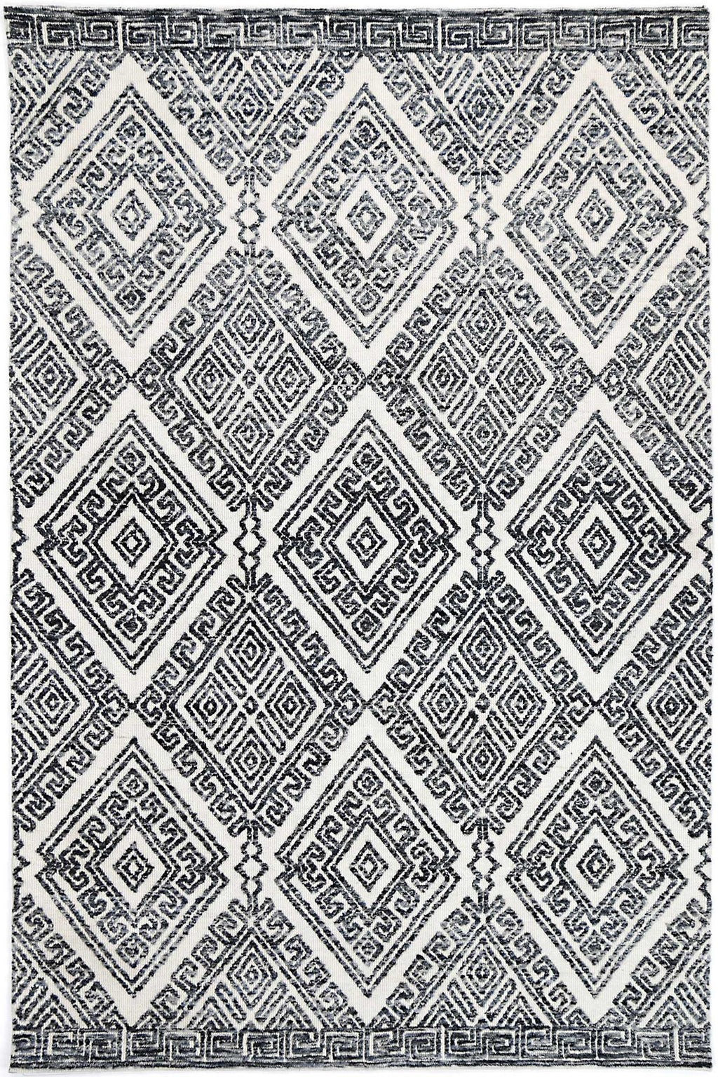 Amritsar Glenfalls Anthracite Tribal Rug – view 2