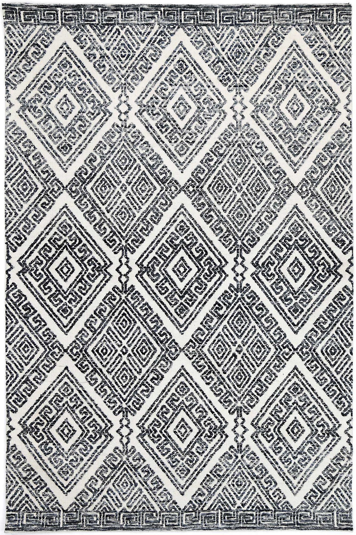 Amritsar Glenfalls Anthracite Tribal Rug – view 2