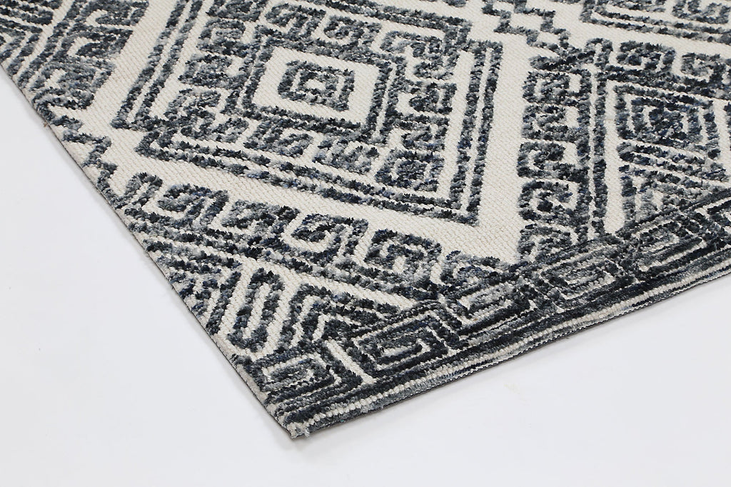 Amritsar Glenfalls Anthracite Tribal Rug – view 5