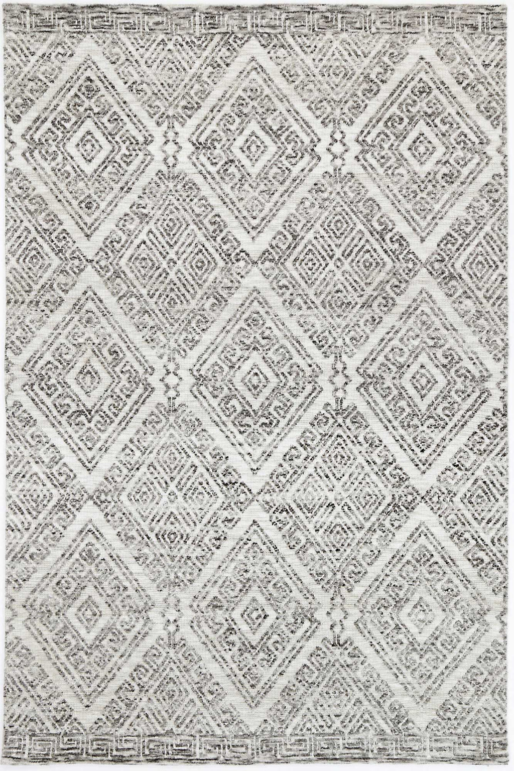 Amritsar Glenfalls Grey Tribal Rug – view 2