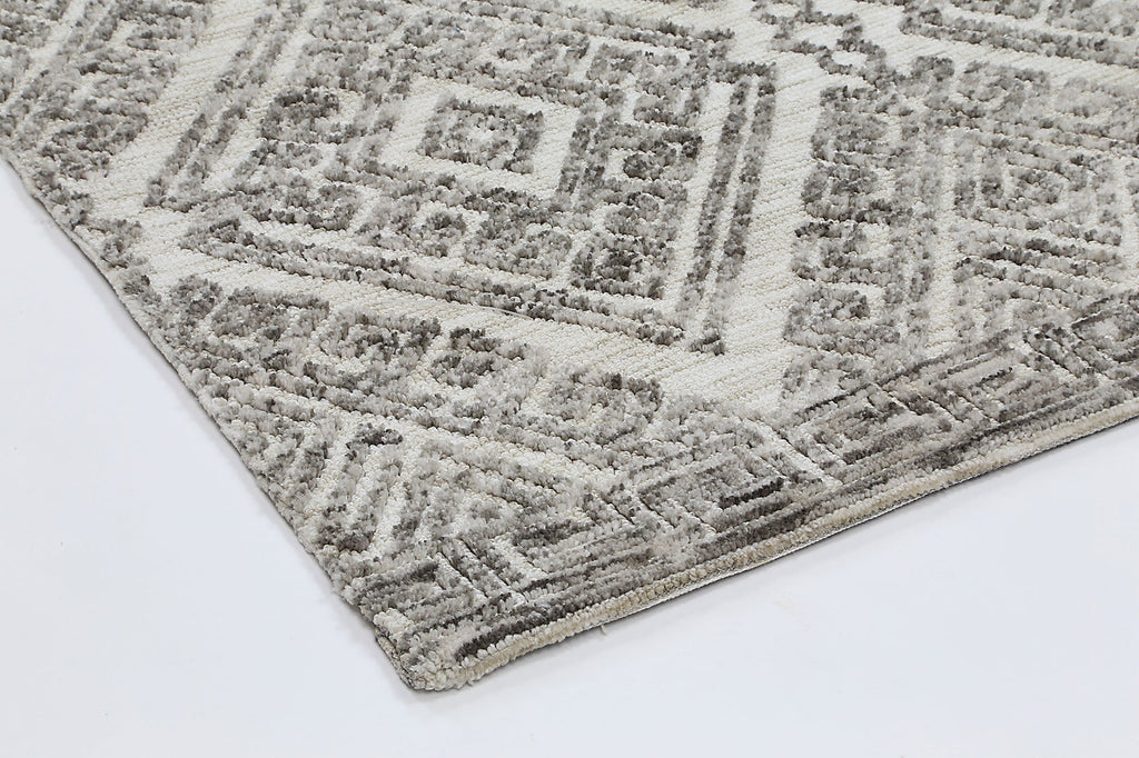 Amritsar Glenfalls Grey Tribal Rug – view 5