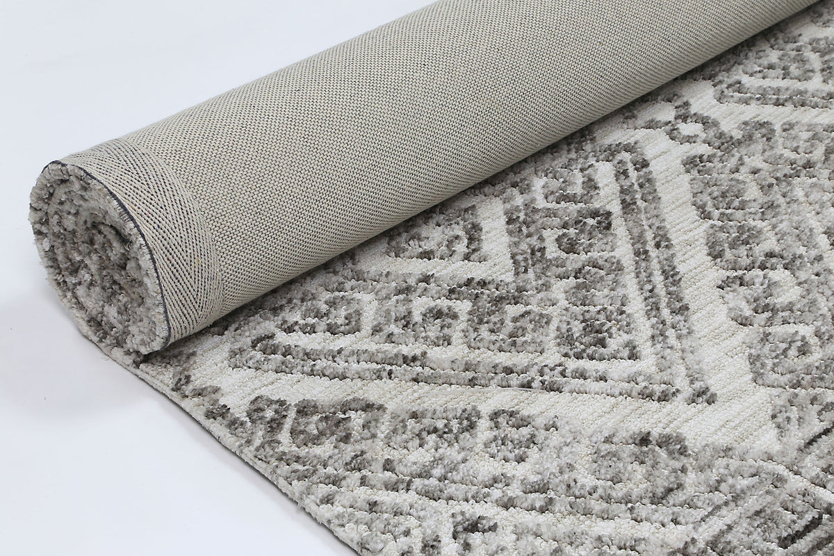 Amritsar Glenfalls Grey Tribal Rug – view 4