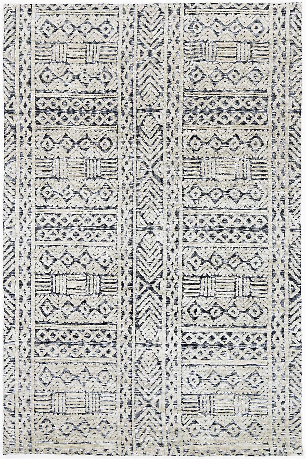 Amritsar Glenroy Blue Tribal Rug – view 2