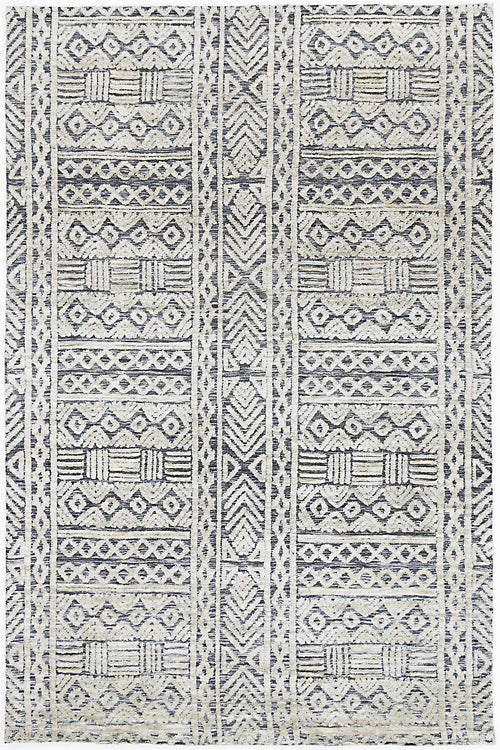 Amritsar Glenroy Blue Tribal Rug – view 2