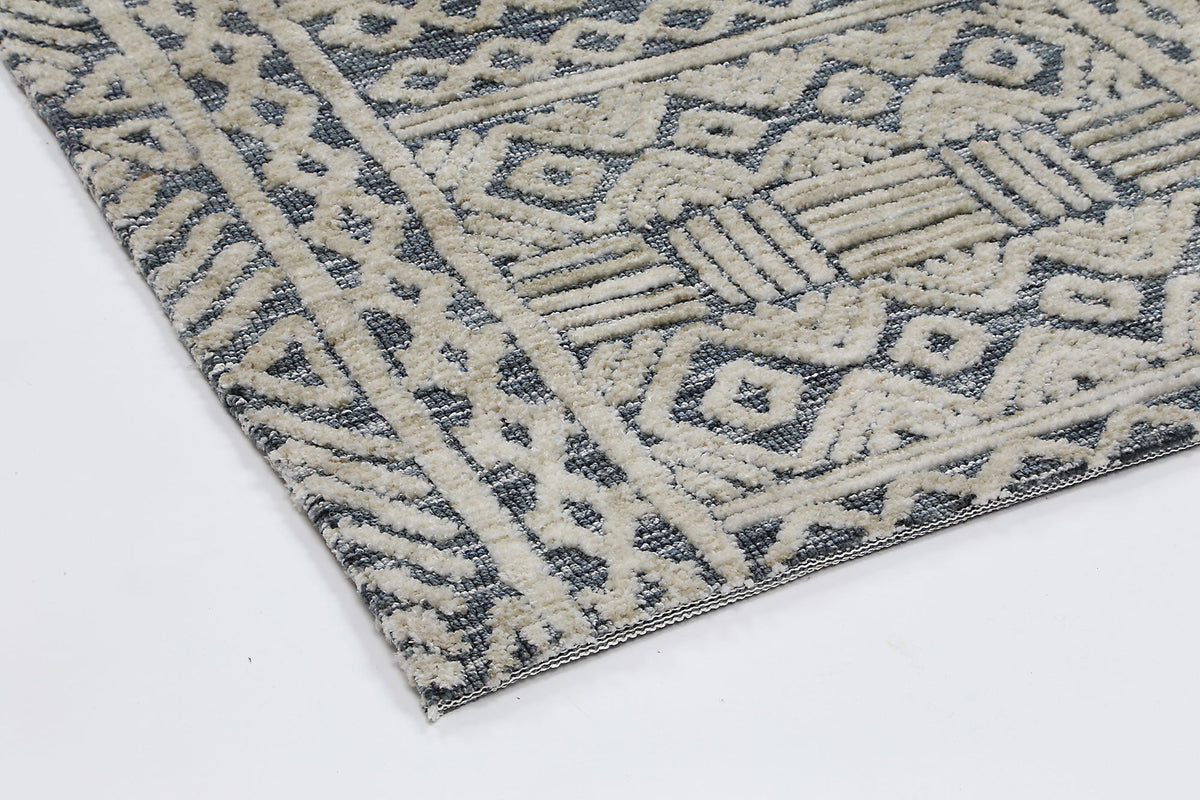 Amritsar Glenroy Blue Tribal Rug – view 5