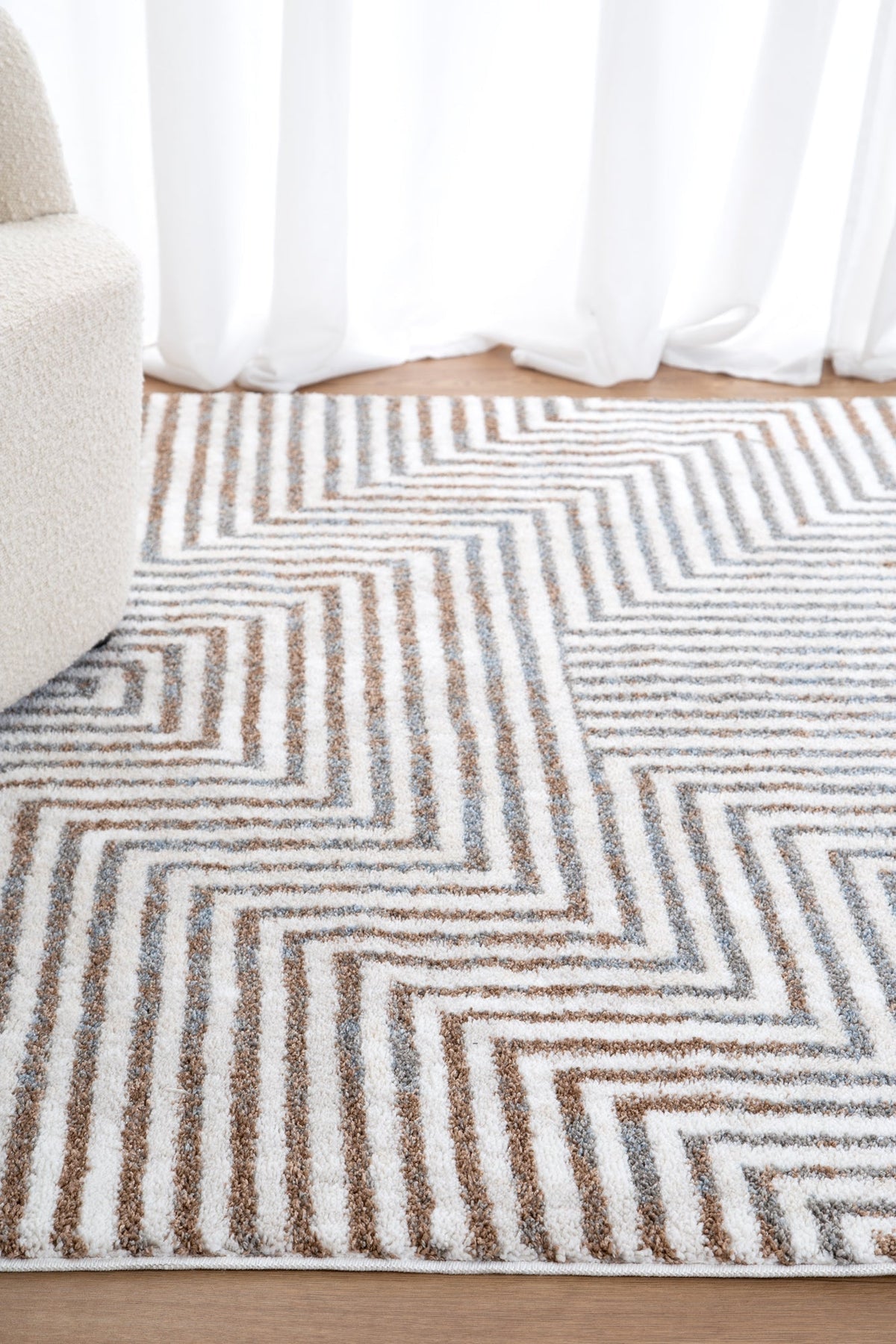 Grace Geometric Polyester Rug - GRAC01 – view 6