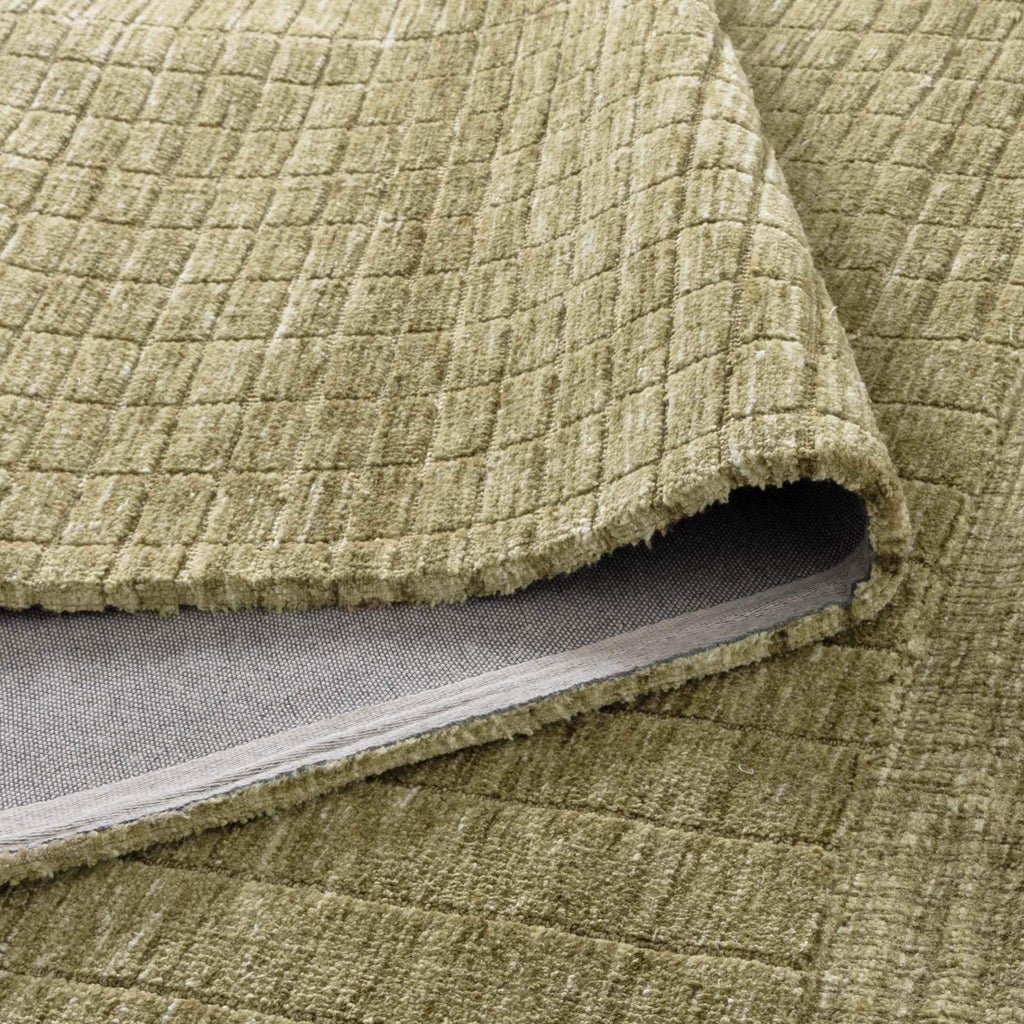 Canyon Green Carved Textured Rug - detail 3  