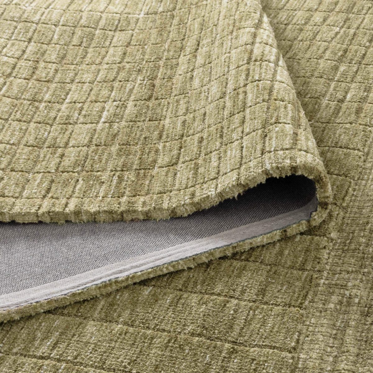 Canyon Green Carved Textured Rug - detail 3  