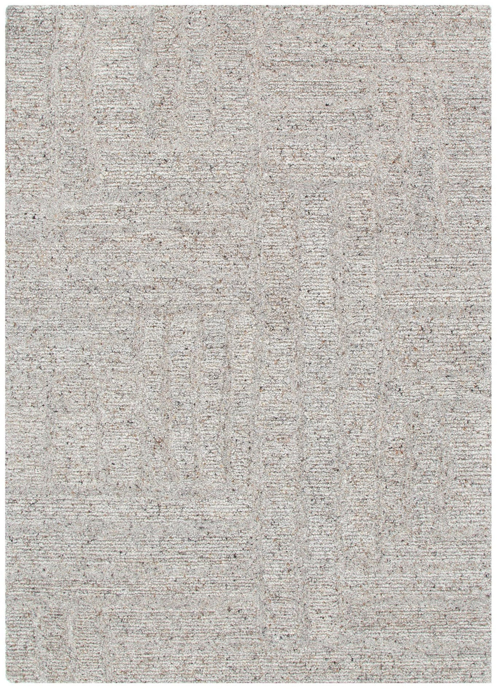 Seren Greige Modern Wool Rug – view 2
