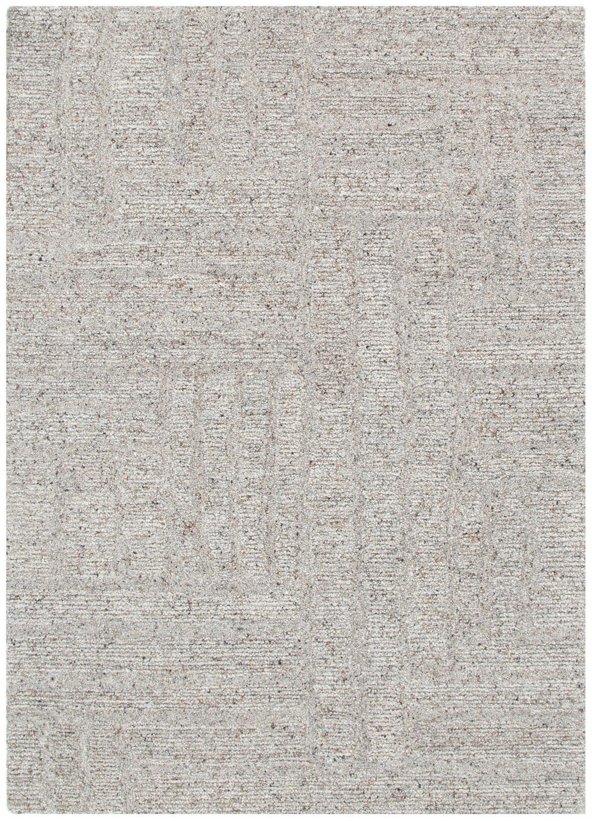 Seren Greige Modern Wool Rug – view 2