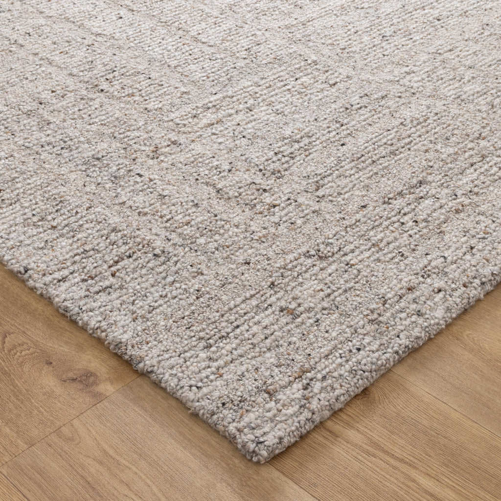 Seren Greige Modern Wool Rug – view 3