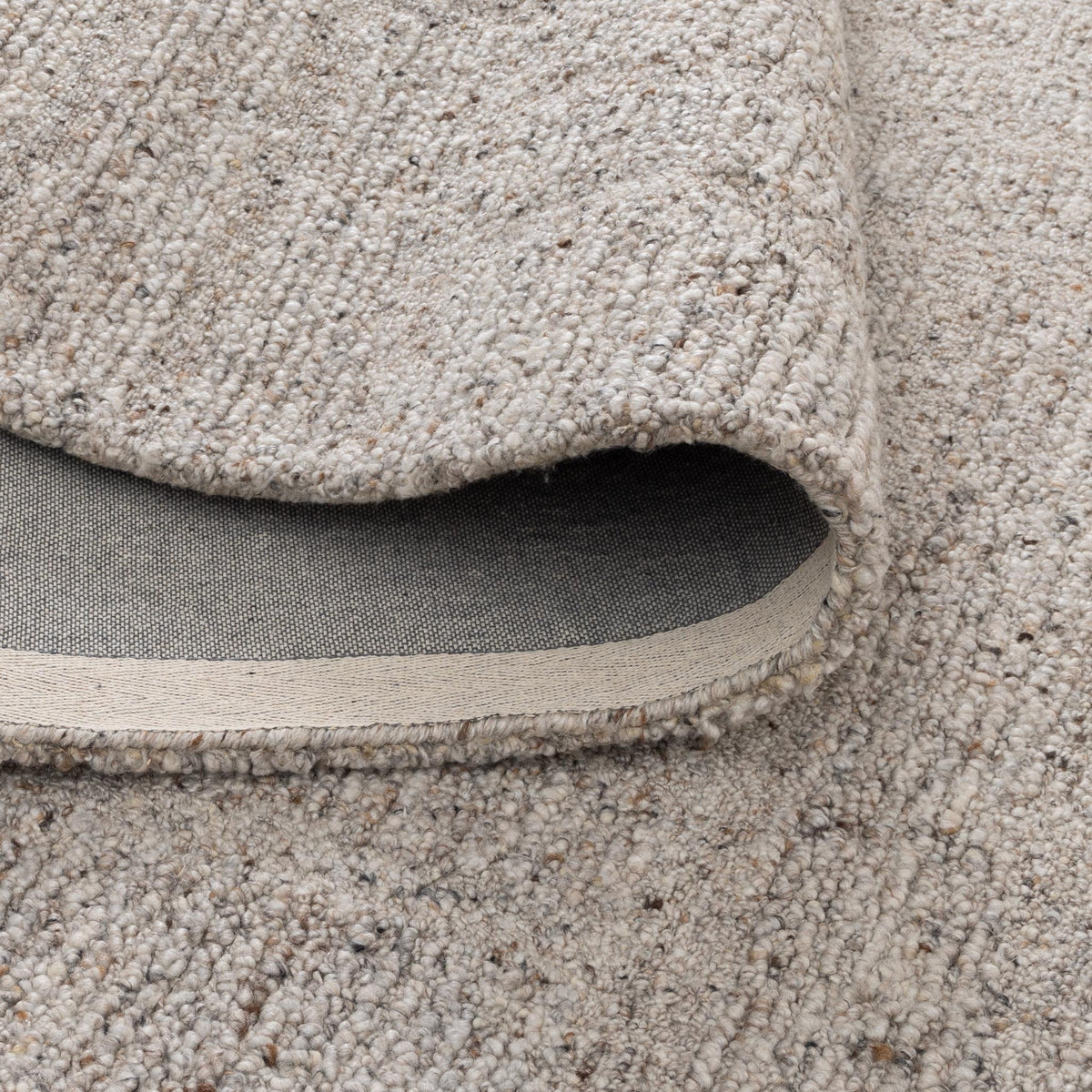 Seren Greige Modern Wool Rug – view 4