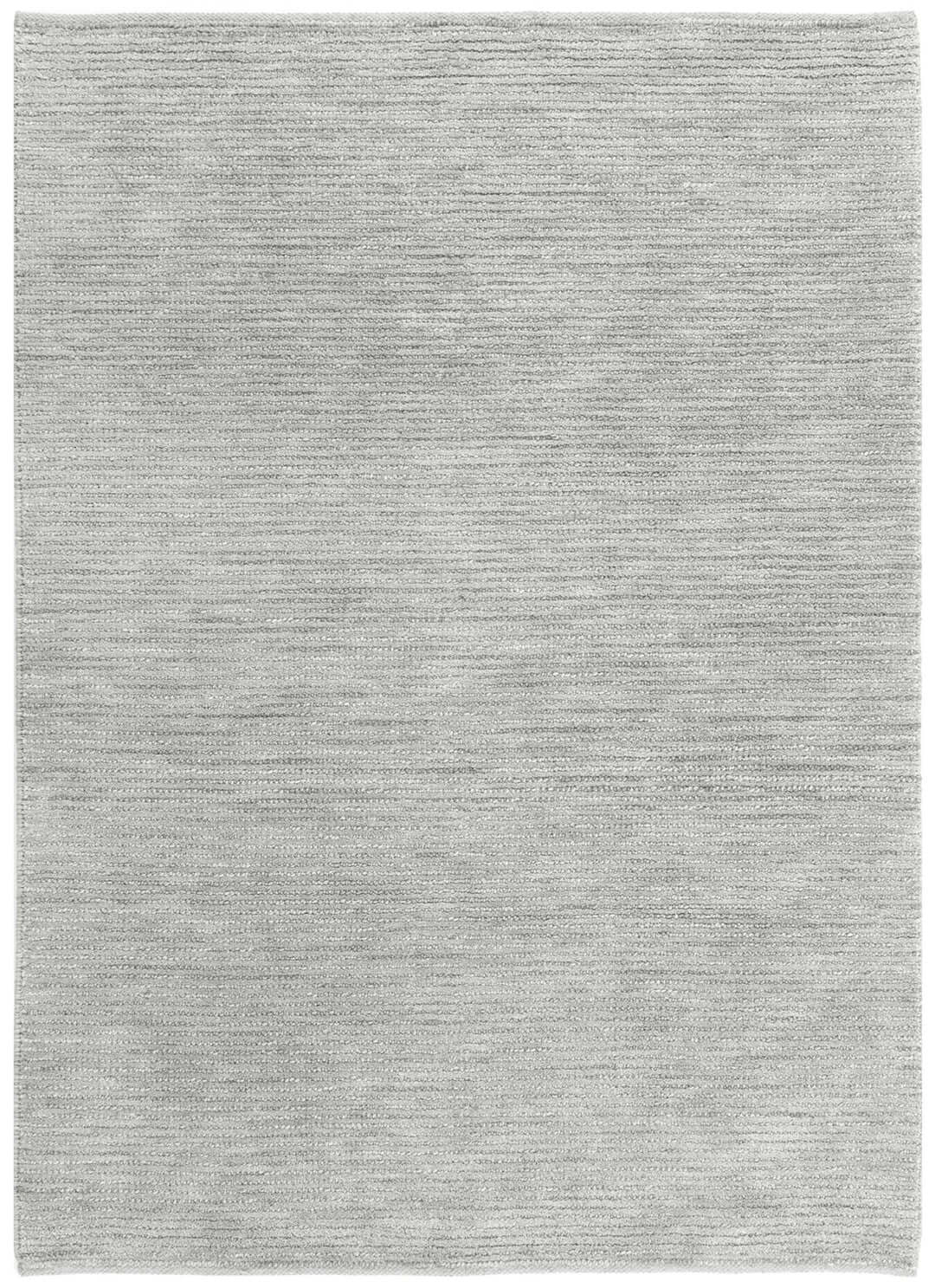 Eco Breeze Grey organic wool rug - full view
