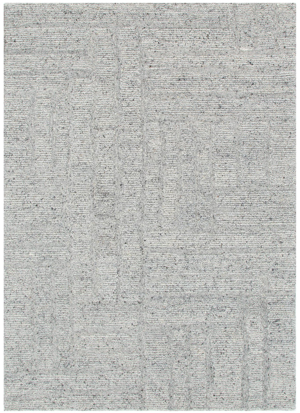 Seren Grey Modern Wool Rug – view 2