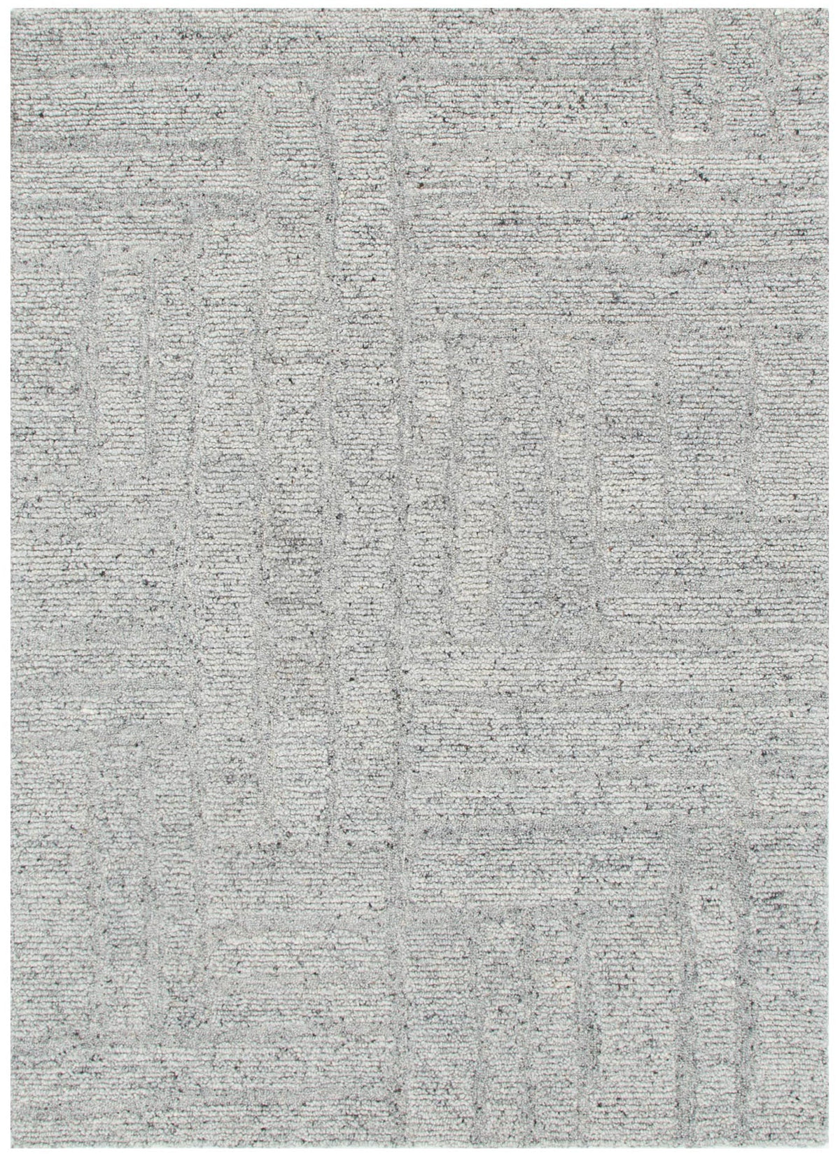 Seren Grey Modern Wool Rug – view 2