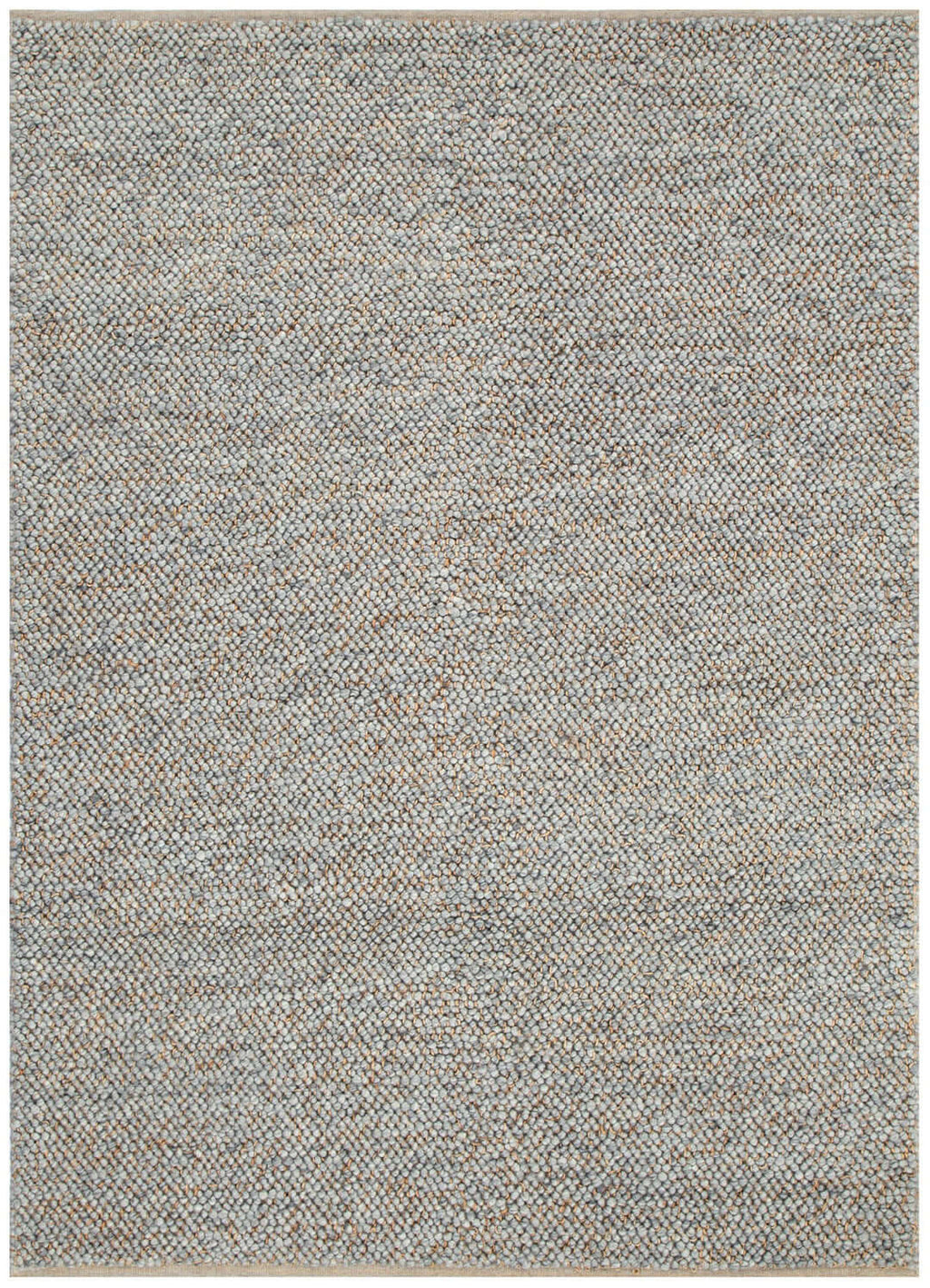 Eco Weave Grey jute and wool rug - full view