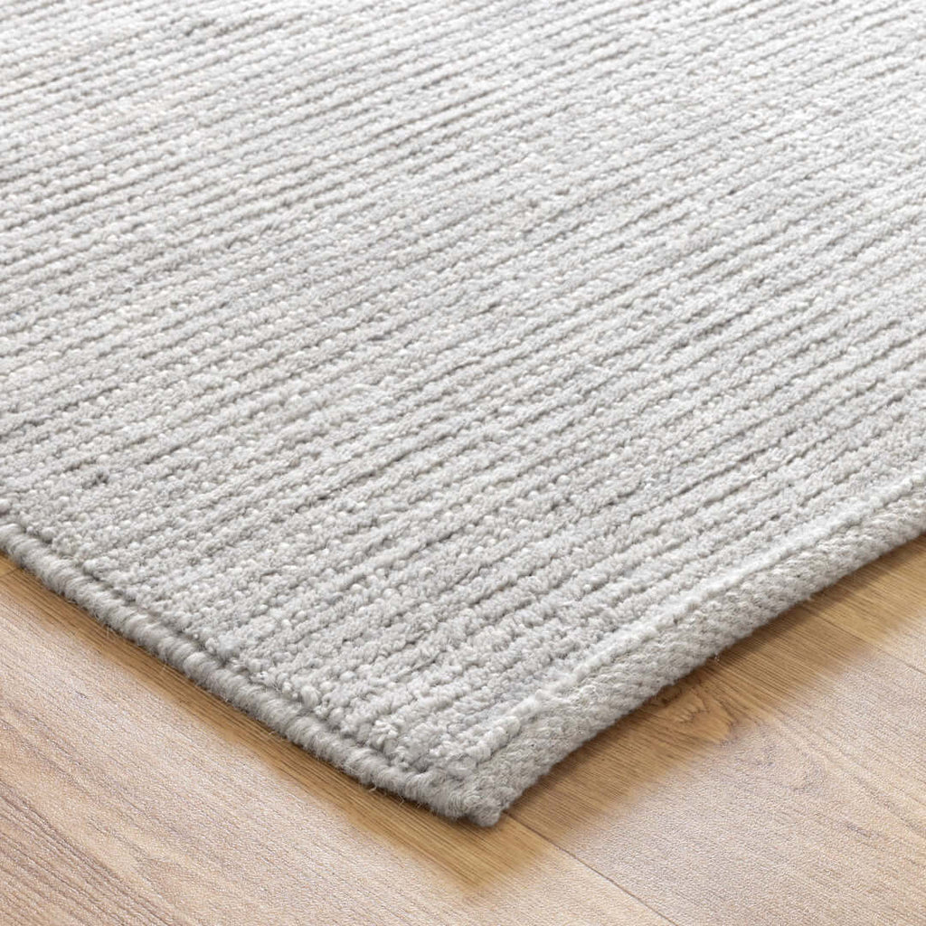 Eco Breeze Grey wool rug - detail