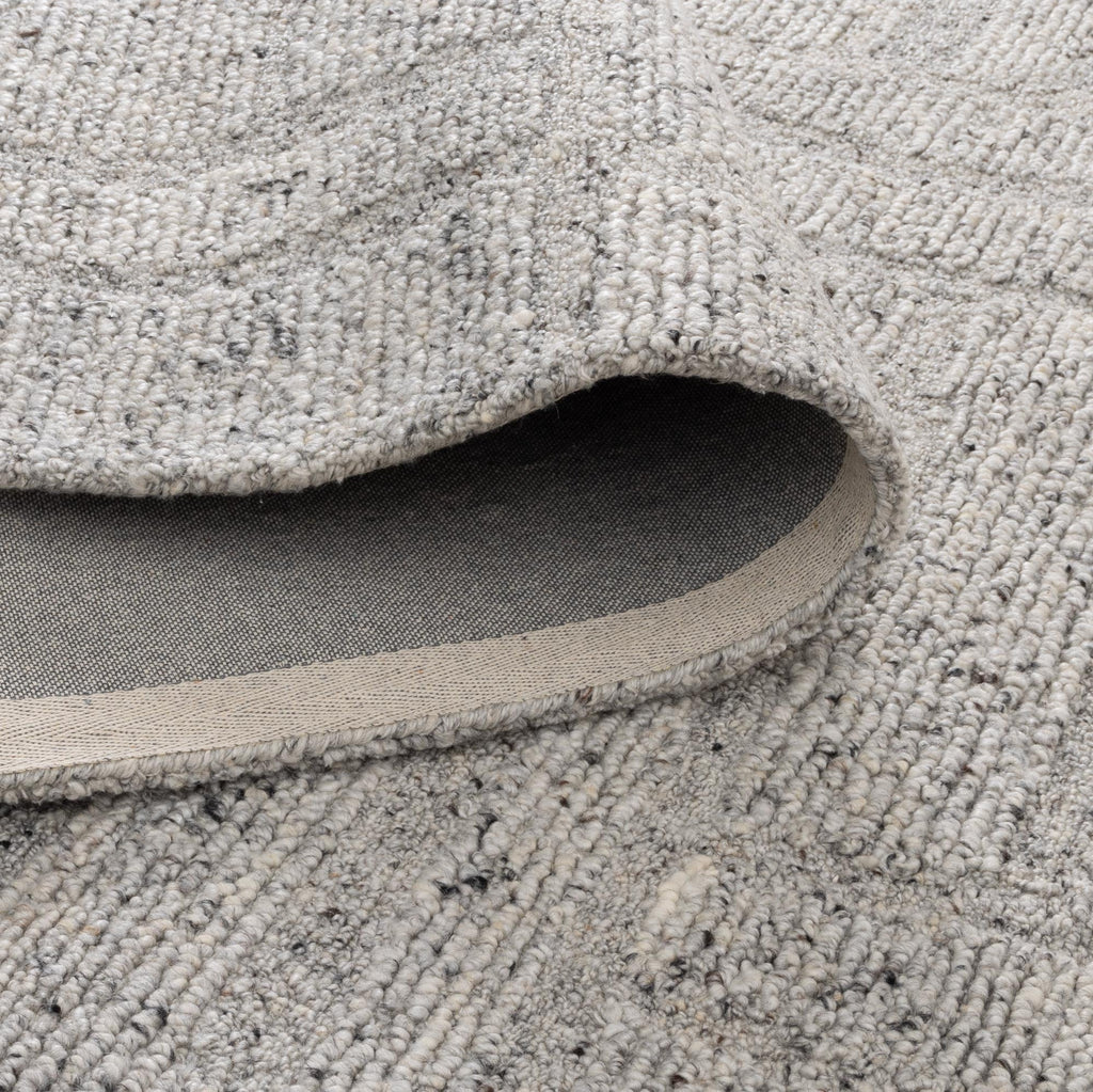 Seren Grey Modern Wool Rug – view 3