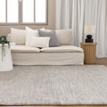 Eco Breeze Grey wool rug - room setting