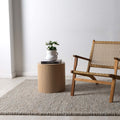 Eco Weave Grey jute and wool rug - styled view