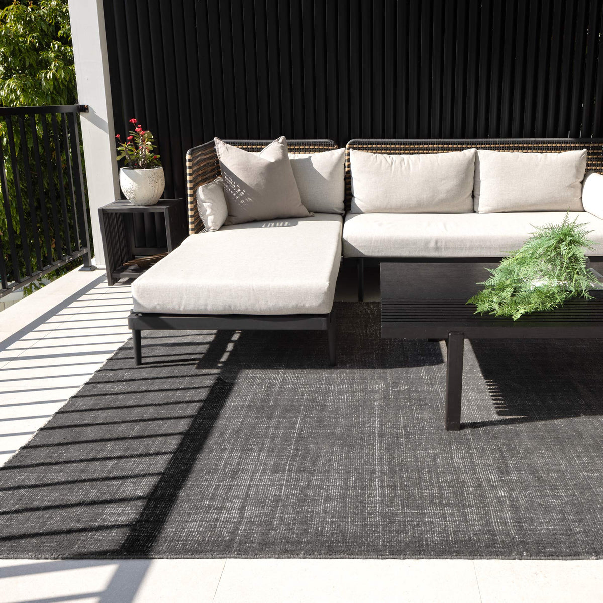 Harbour Grey Indoor Outdoor Rug – view 6